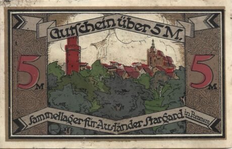 Реверс банкноты 5 marek Sammellager für Ausländer (Niemcy) 1921