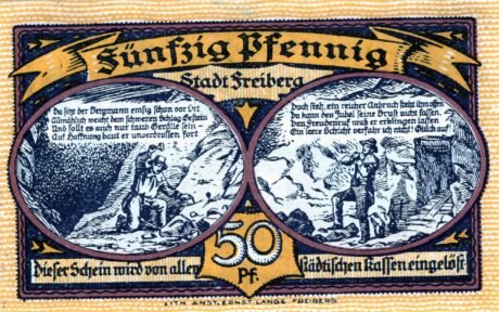 Реверс банкноты 50 fenigów (Niemcy) 1921