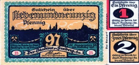 Аверс банкноты 1 марка (Германия) 1921 года