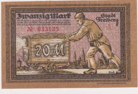 Реверс банкноты 20 marek (Niemcy) 1918