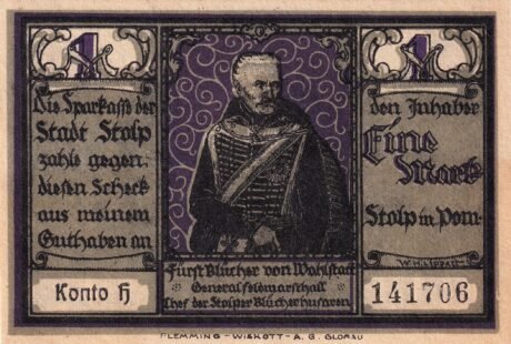 Аверс банкноты 1 marka (Niemcy) 1920