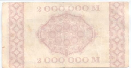 Реверс банкноты 2000000 marek (Niemcy) 1923