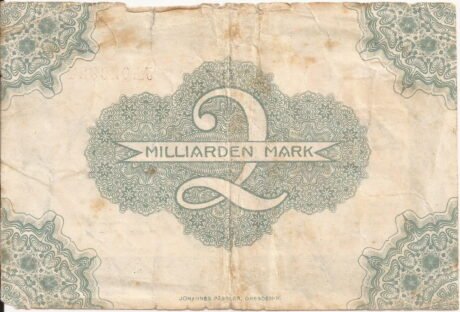 Реверс банкноты 2 000 000 000 marek (Niemcy) 1923