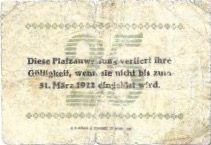 Реверс банкноты 25 fenigów (Niemcy) 1920