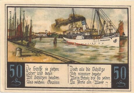 Реверс банкноты 50 fenigów (Niemcy) 1921