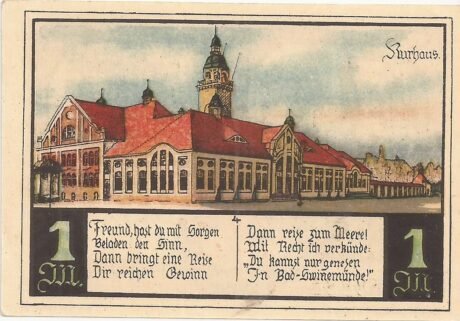 Реверс банкноты 1 marka (Niemcy) 1921