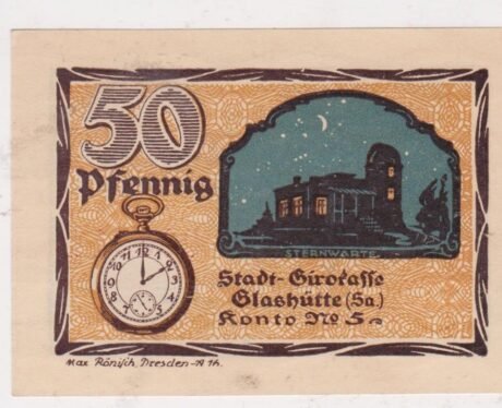 Реверс банкноты 50 fenigów (Niemcy) 1921