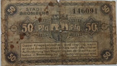Реверс банкноты 50 fenigów (Niemcy) 1919