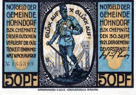 Аверс банкноты 50 пфеннигов (Германия) 1921 года