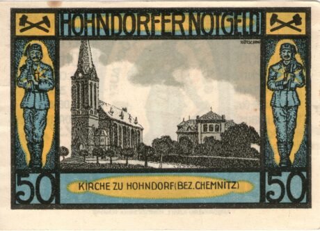 Реверс банкноты 50 пфеннигов (Германия) 1921 года