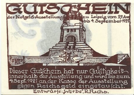 Аверс банкноты 25 fenigów Notgeld-Ausstellung (Niemcy)