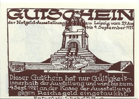 Аверс банкноты 50 fenigów Notgeld-Ausstellung (Niemcy)