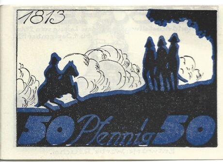 Реверс банкноты 50 fenigów Notgeld-Ausstellung (Niemcy)