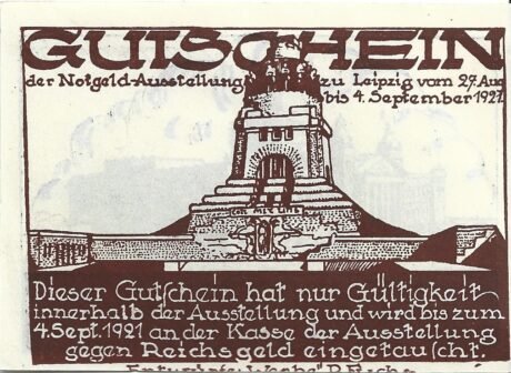 Аверс банкноты 50 fenigów Notgeld-Ausstellung (Niemcy)