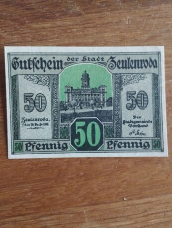 Аверс банкноты 50 fenigów (Niemcy) 1918