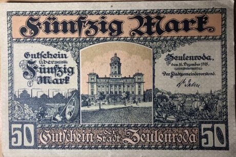 Аверс банкноты 50 marek (Niemcy) 1918