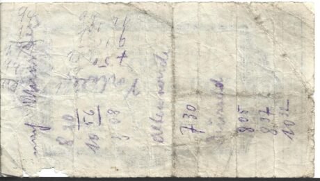 Реверс банкноты 50000000000 marek Kreise Krefeld, Gladbach, Grevenbroich, Kempen i Neuss (Niemcy) 1923