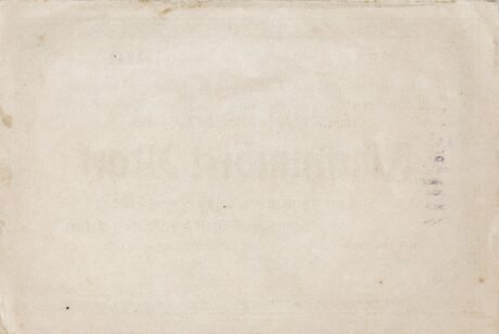 Реверс банкноты 1000 marek Hüttengesellschaft der Rothen Erden (Niemcy) 1922