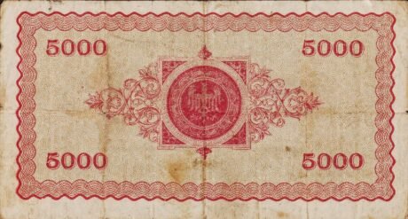 Реверс банкноты 5000 marek (Niemcy) 1923