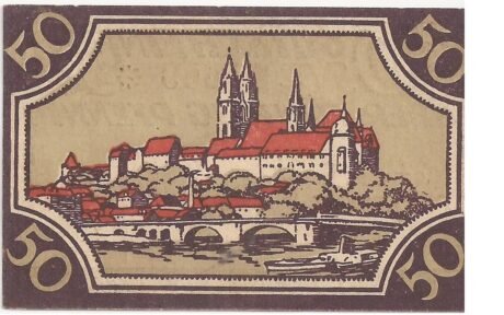 Реверс банкноты 50 fenigów (Niemcy) 1920