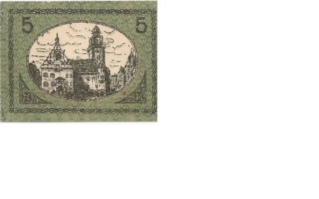 Реверс банкноты 5 fenigów (Niemcy)