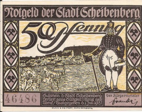 Аверс банкноты 50 fenigów (Niemcy) 1921