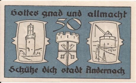 Реверс банкноты 50 fenigów (Niemcy) 1920