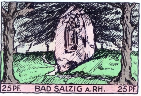 Реверс банкноты 25 fenigów (Niemcy) 1921