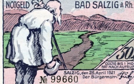 Аверс банкноты 50 fenigów (Niemcy) 1921