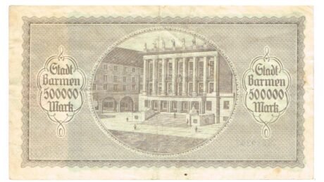 Реверс банкноты 500000 marek (Niemcy) 1923