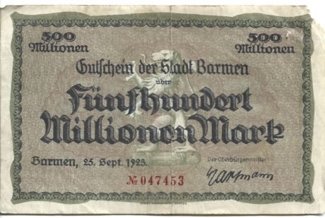 Аверс банкноты 500 000 000 marek (Niemcy) 1923