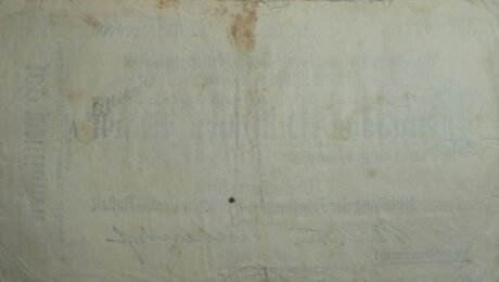 Реверс банкноты 100000000 Mark Oberlausitzer Bank (Niemcy) 1923