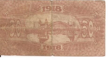 Реверс банкноты 50 fenigów (Niemcy) 1918