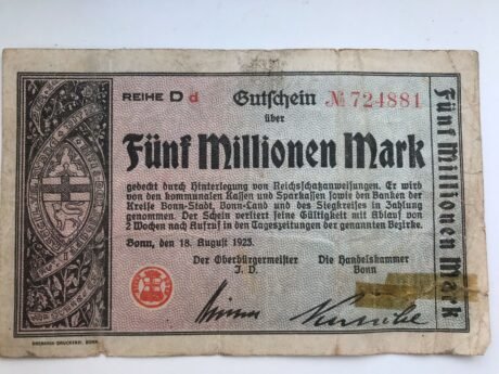 Аверс банкноты 5000000 marek (Niemcy) 1923