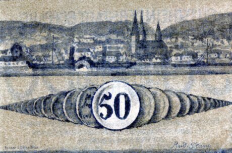 Реверс банкноты 50 пфеннигов (Германия) 1920 года