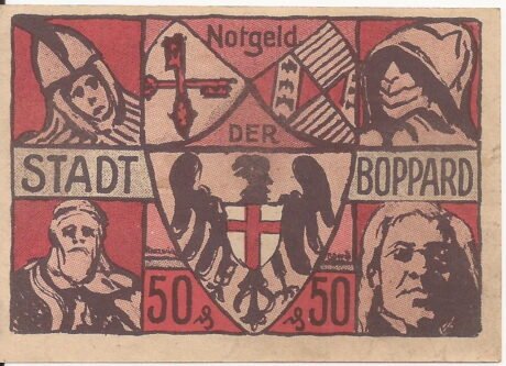 Реверс банкноты 50 fenigów (Niemcy) 1921