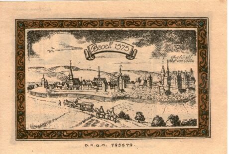 Реверс банкноты 1 Mark Sparkasse (Niemcy)