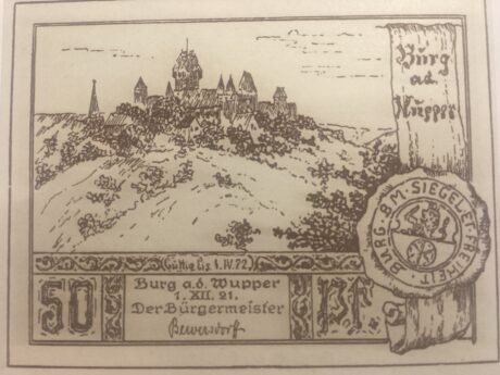 Аверс банкноты 50 fenigów (Niemcy) 1921