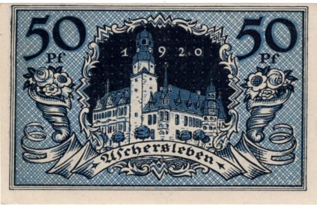 Реверс банкноты 50 fenigów (Niemcy) 1920
