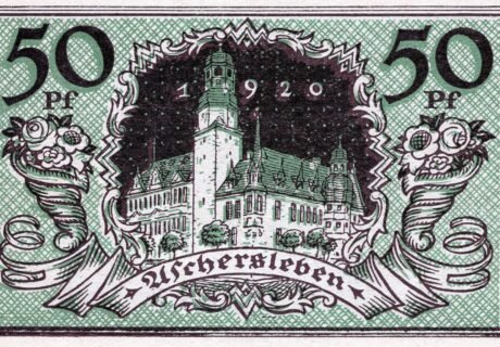 Реверс банкноты 50 fenigów (Niemcy) 1920