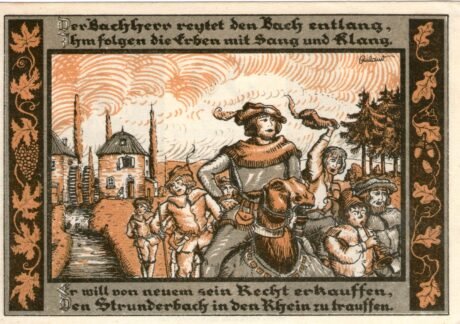 Реверс банкноты 50 fenigów Dellbrücker Volksbank (Niemcy)