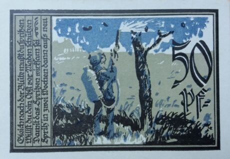 Реверс банкноты 50 fenigów (Niemcy) 1921