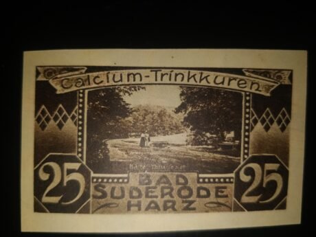 Реверс банкноты 25 fenigów (Niemcy) 1921