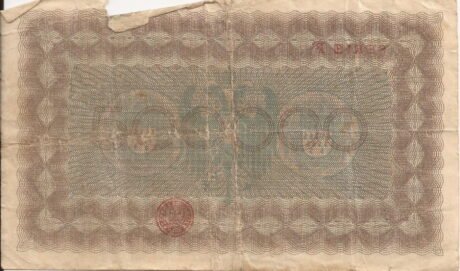 Реверс банкноты 500000 marek (Niemcy) 1923