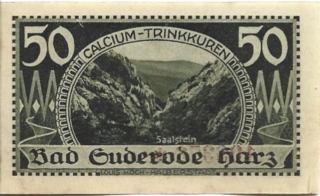 Реверс банкноты 50 fenigów (Niemcy) 1921