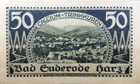 Реверс банкноты 50 fenigów (Niemcy) 1921