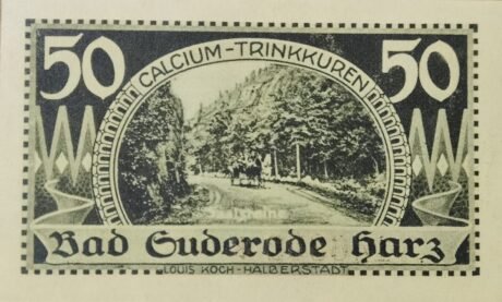 Реверс банкноты 50 fenigów (Niemcy) 1921
