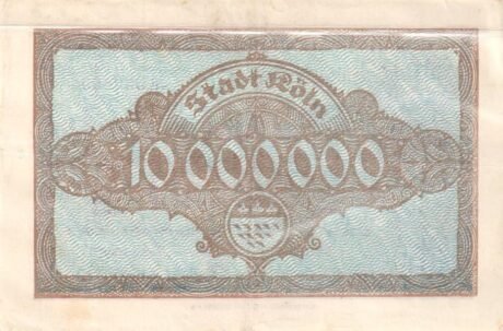 Реверс банкноты 10 000 000 marek (Niemcy) 1923