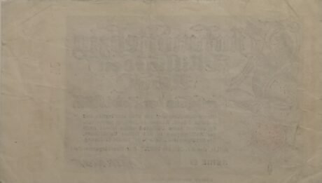 Реверс банкноты 75000000000 marek (Niemcy) 1923