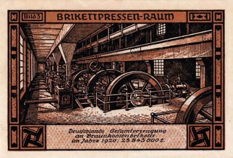 Реверс банкноты 50 fenigów (Niemcy) 1921